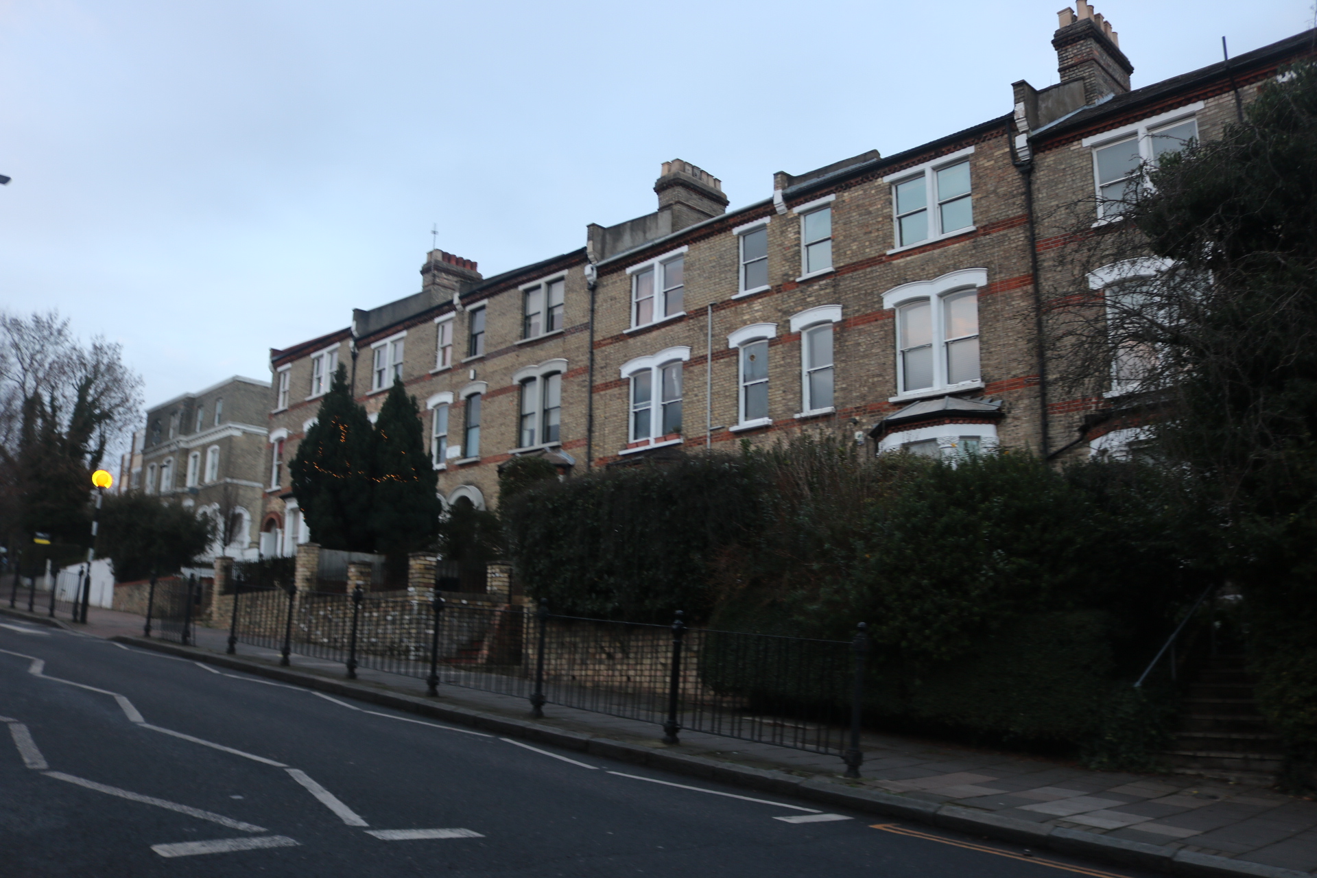 Houses on Crouch Hill, the road affected by the W7 bus diversion.