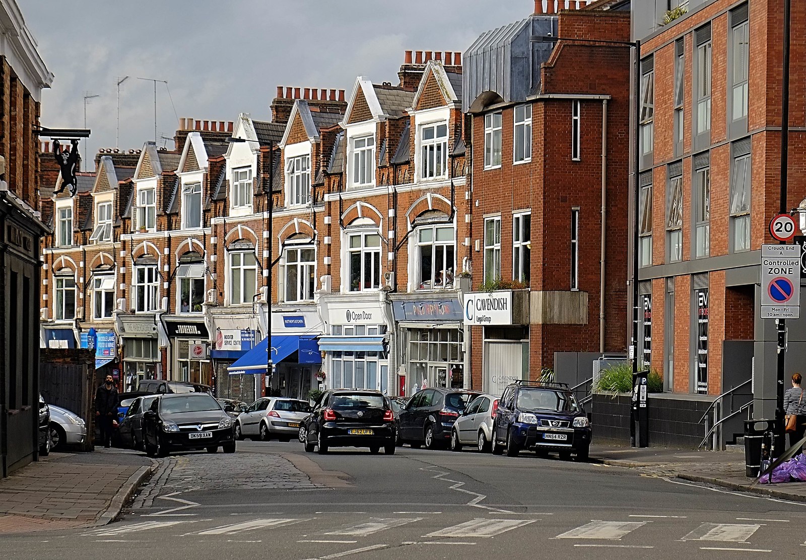 Middle Lane, Crouch End, where a developer is seeking permission to add a fifth flat on the roof of an approved scheme at 8 Middle Lane.